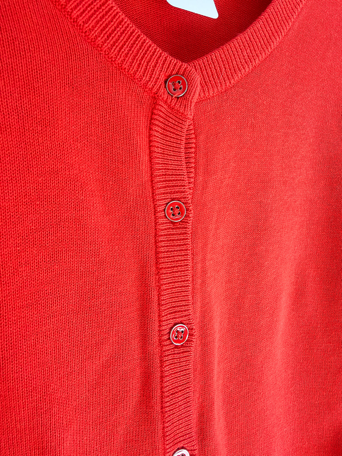 Veste en tricot rouge RW & Co. – seconde main