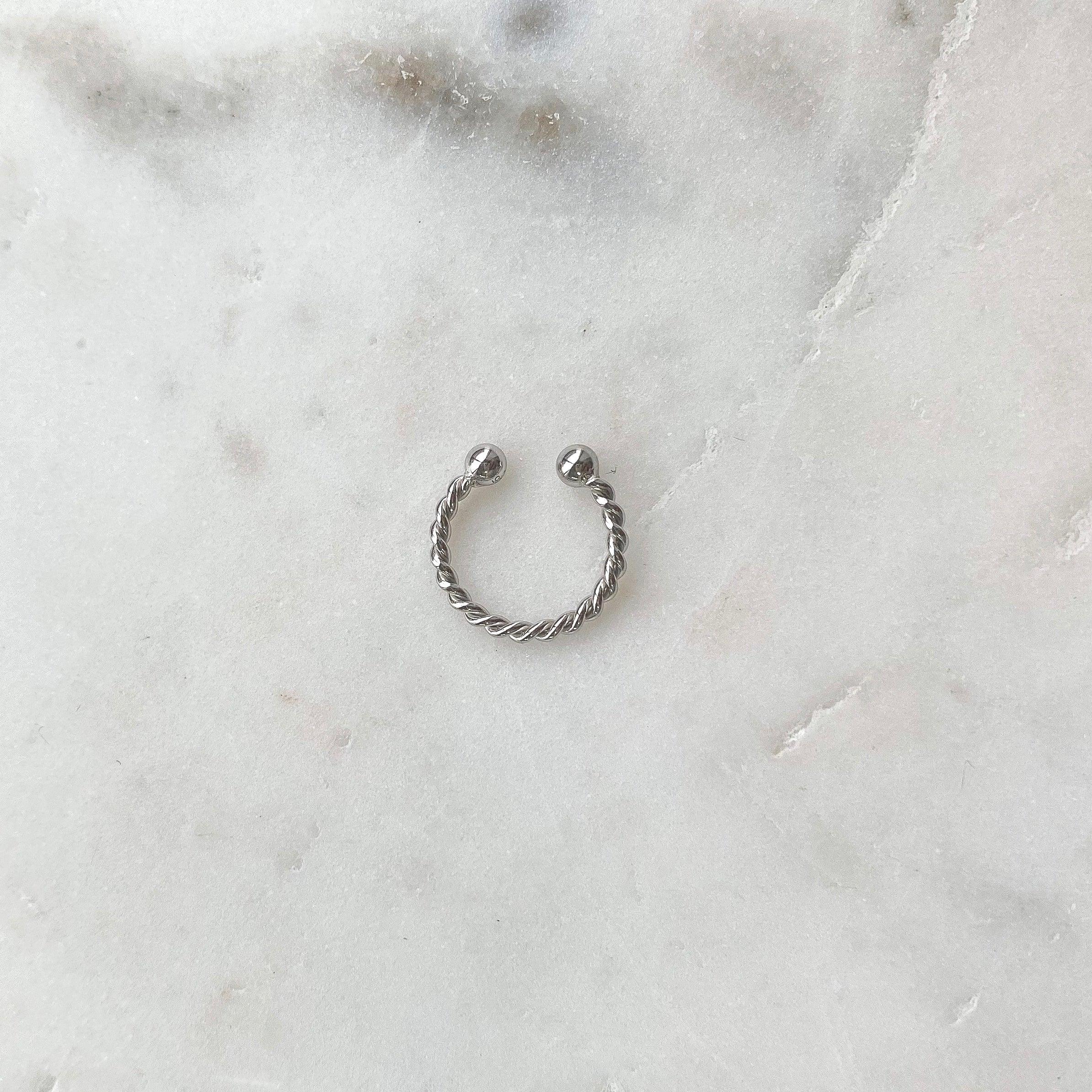 Ear Cuff Torsadé - Argent - HoraceJewelry