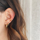 Ear cuff double mixte - or - HoraceJewelry