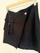 Jupe-short noire effet suède Only – seconde main